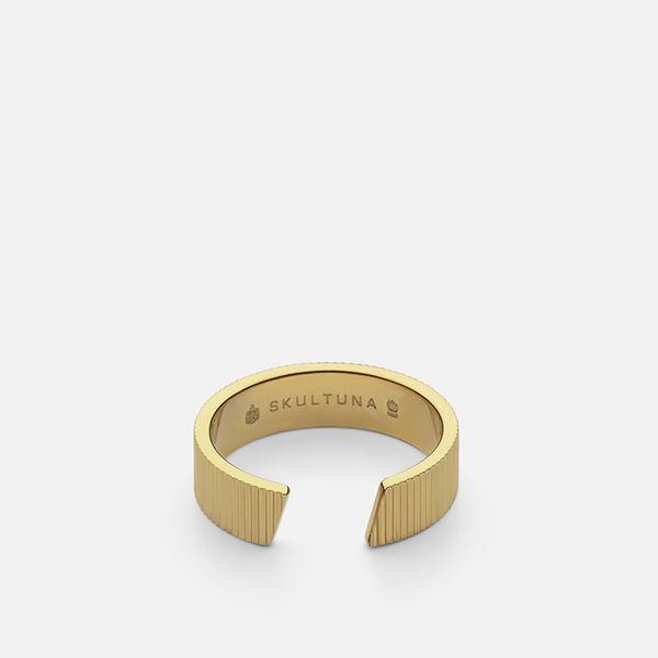RIBBED SKULTUNA RING WIDE
