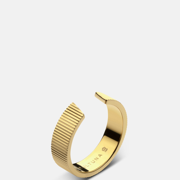 RIBBED SKULTUNA RING WIDE