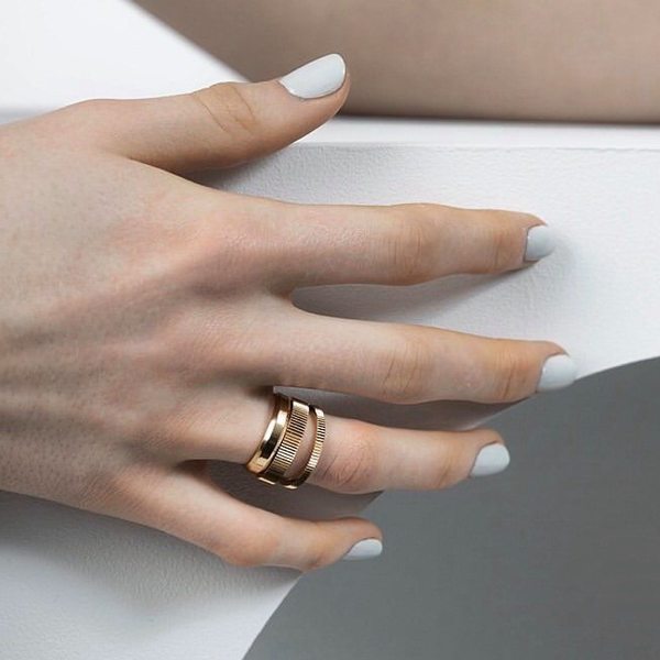 RIBBED SKULTUNA RING WIDE