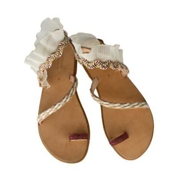 Gladiator flat sandals boho style.