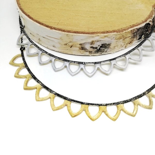 Χειροποίητο Κολιέ με Σμάλτο "Lace"
