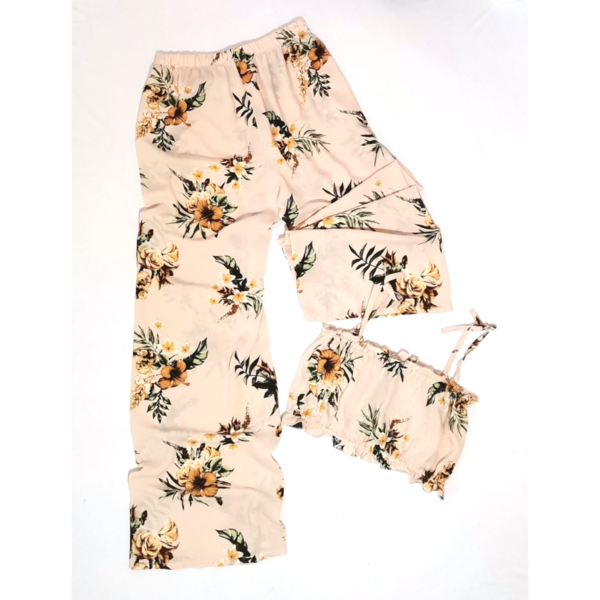 Παντελόνα ψιλοκαβαλη με crop top