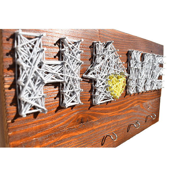 String Art Home - Κρεμαστή Ξύλινη Κλειδοθήκη