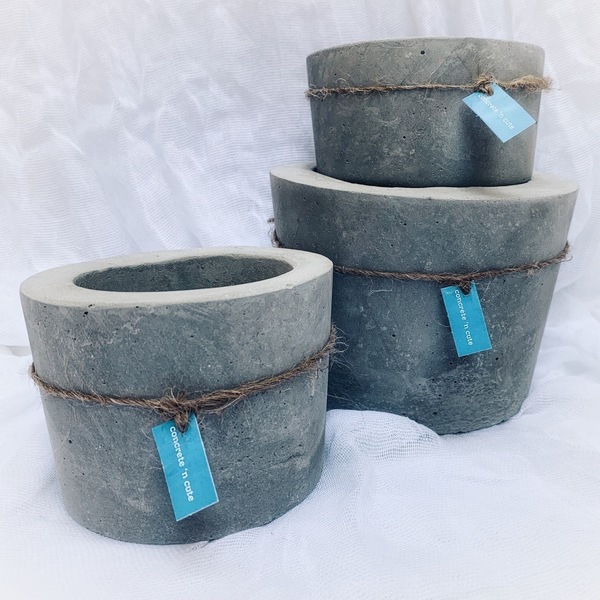 concrete pot small