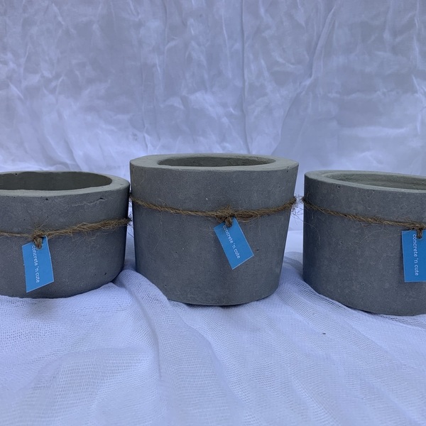 concrete pot small