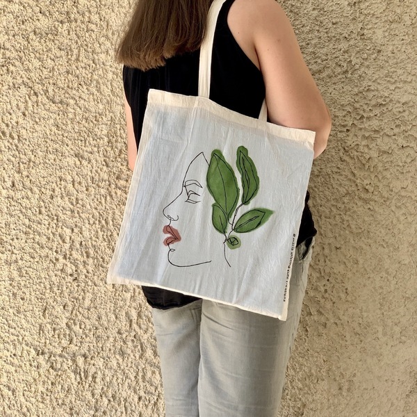 Πάνινη τσάντα ♥ Green Lady