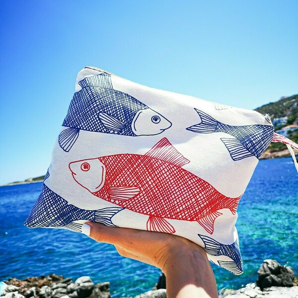 Τσάντα με αδιάβροχη επένδυση Fish