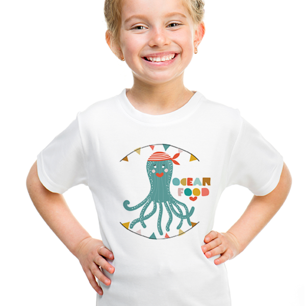 Παιδικό T-shirt - Χταπόδι Θηλυκό Organic Cotton