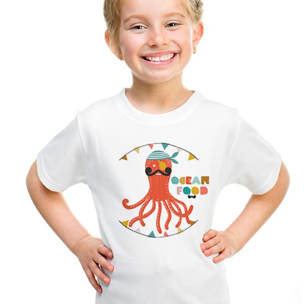 Παιδικό T-shirt - Χταπόδι Αρσενικό Organic Cotton