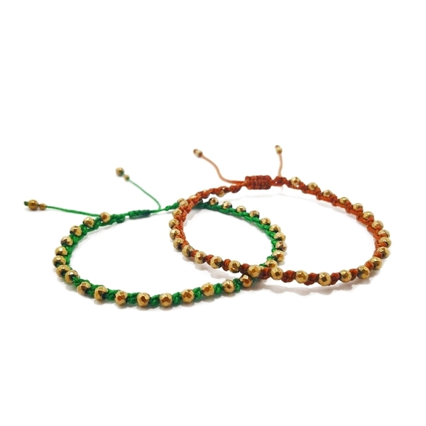 Multi colour bracelets, μακραμέ βραχιόλια με αιματίτη