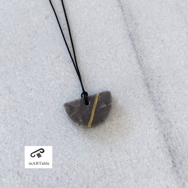 S E M I C I R C L E Stone Necklace