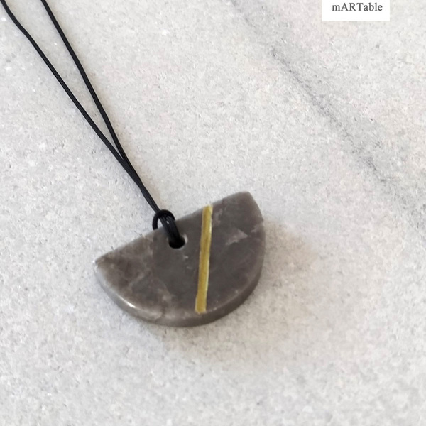 S E M I C I R C L E Stone Necklace