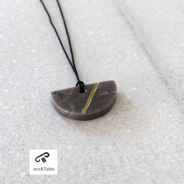 S E M I C I R C L E Stone Necklace