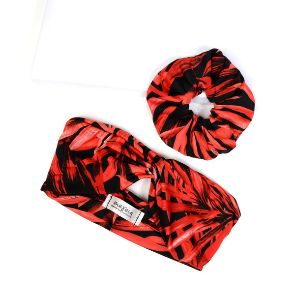 "My passion" set κορδέλα & λαστιχάκι για μαλλιά