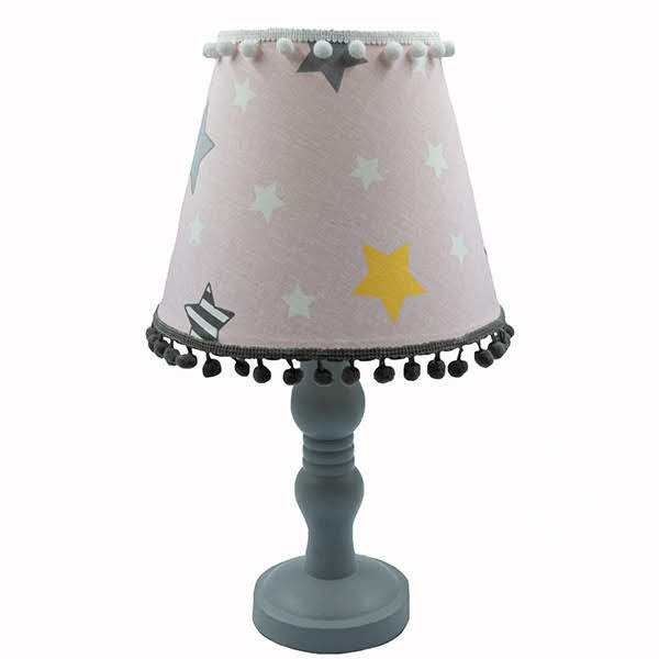 Φωτιστικο οροφης θεμα pink with grey stars