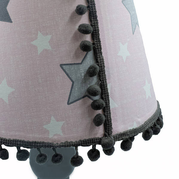 Φωτιστικο οροφης θεμα pink with grey stars