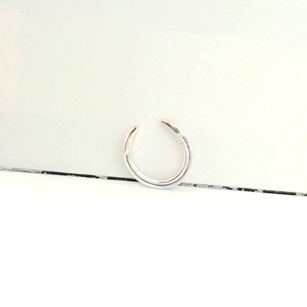Ear Cuff ασημένιο μονό σκουλαρίκι / Dual cuff