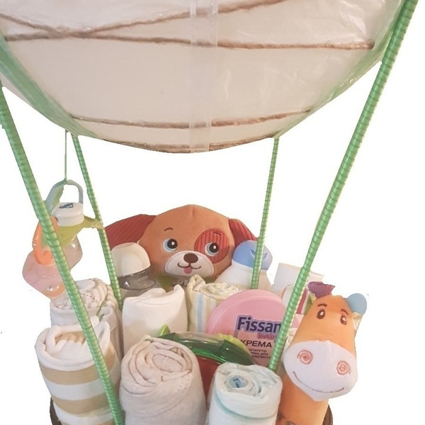 Diaper Cake (Diaper Unisex Air Balloon)
