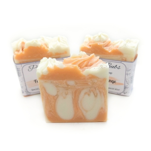 Χειροποίητο σαπούνι Fresh Orange με οργανικά έλαια και βούτυρα