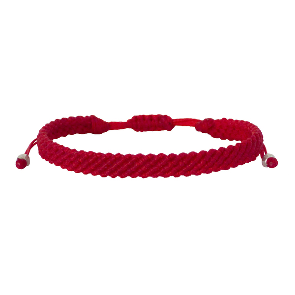 Ανδρικό βραχιόλι μακραμέ 5seiro red