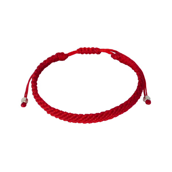 Ανδρικό βραχιόλι μακραμέ 5seiro red