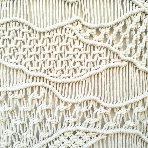 Διακοσμητικό τοίχου macrame "Κύμα"