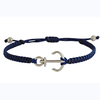 Ανδρικό βραχιόλι Άγκυρα macrame blue