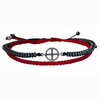 Ανδρικά βραχιόλια Cross hematite set 2 red