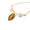 " Gold Tiger Eye " - Χειροποίητο επίχρυσο μενταγιόν με Μάτι της Τίγρης!