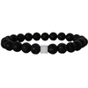 Ανδρικό βραχιόλι Lava & Onyx black 8mm