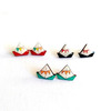 Stud earrings “Mini Boats”.