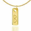 Κολιέ Μονόγραμμα Αρχικό B με Αλυσίδα Ασήμι 925
