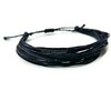 Μαύρο βραχιόλι πολύσειρο με κορδόνια αυξομειούμενο unisex